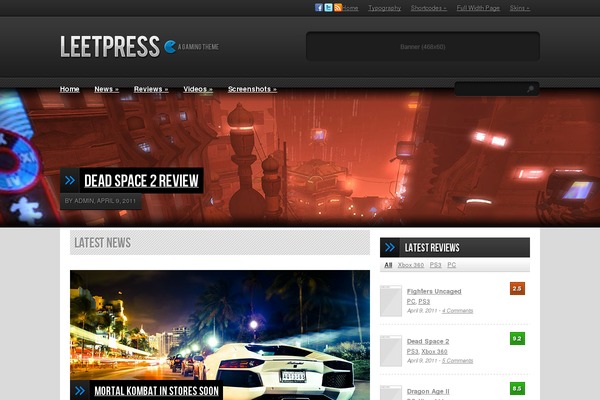 LeetPress theme site design template sample