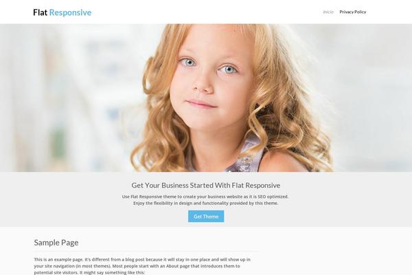 Flat Responsive theme site design template sample