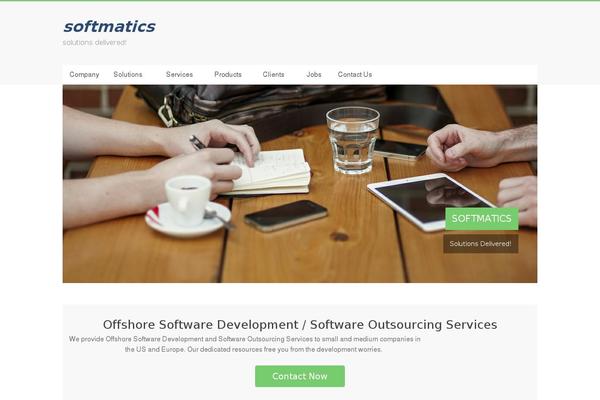 Accelerate theme site design template sample