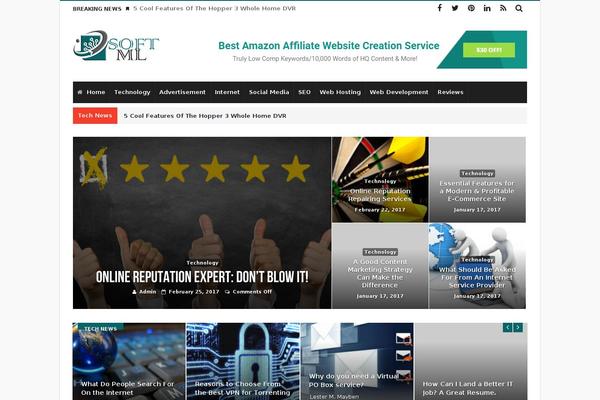 Magic Mag theme site design template sample