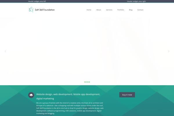 Sapphire theme site design template sample