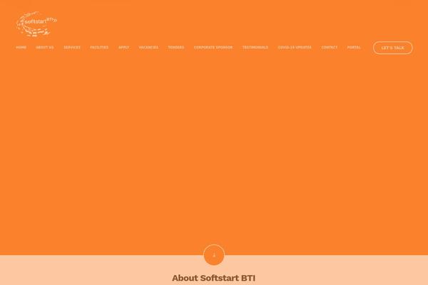 Incubator theme site design template sample