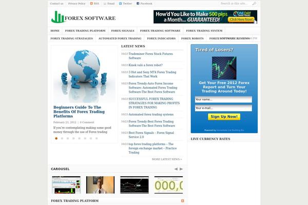Weekly theme site design template sample
