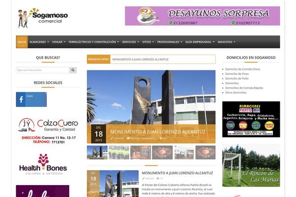 Adams theme site design template sample