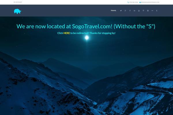 Travelo theme site design template sample