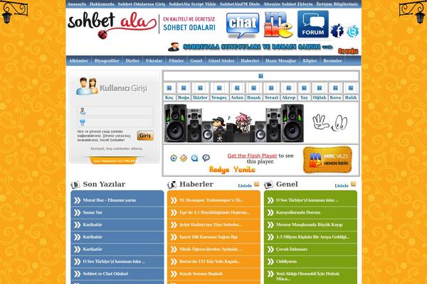E-Sohbet theme websites examples