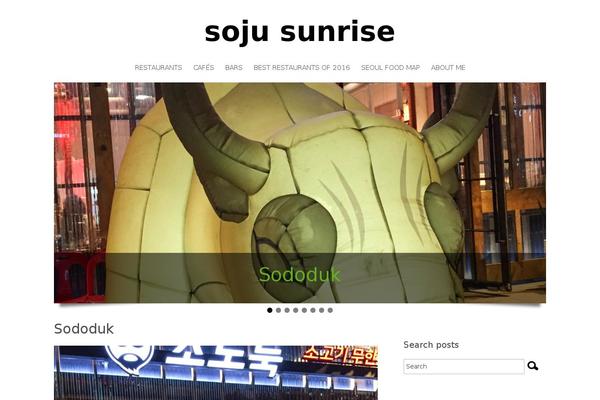 sojusunrise.com site used Food-blog
