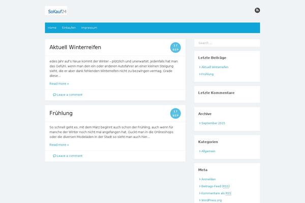 The Box theme site design template sample