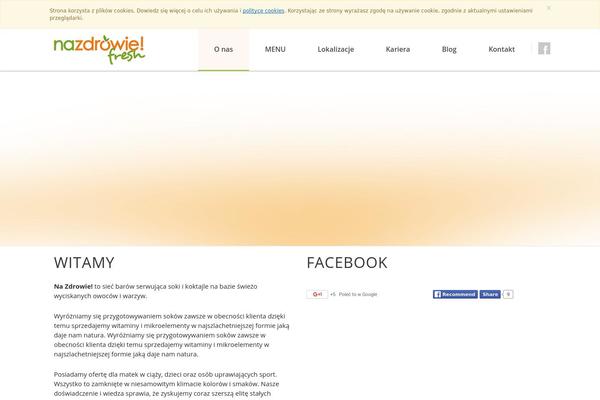 Fresh theme site design template sample