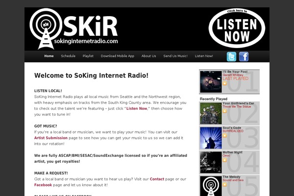 Site using Audio Player plugin