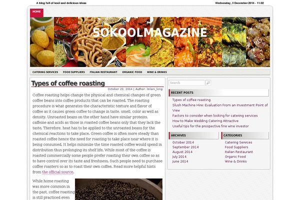 RedLine theme site design template sample