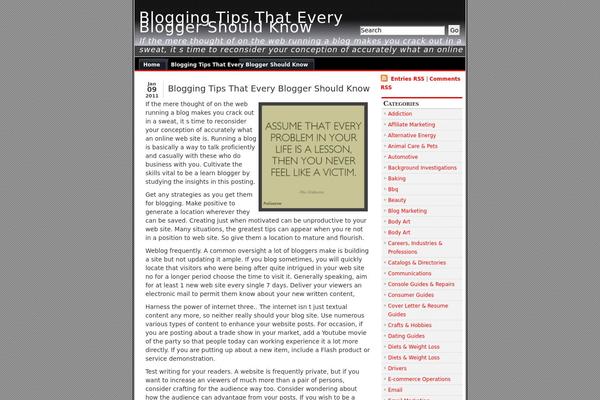 alibi theme site design template sample