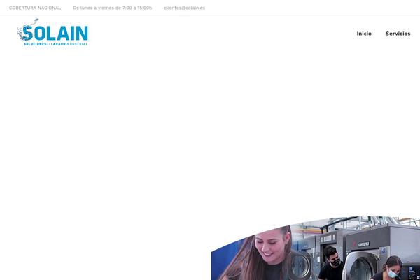 Laundry theme site design template sample