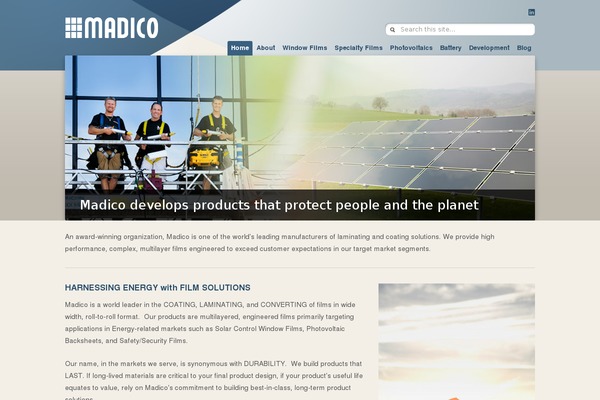 solamatrix.com site used Madico.com