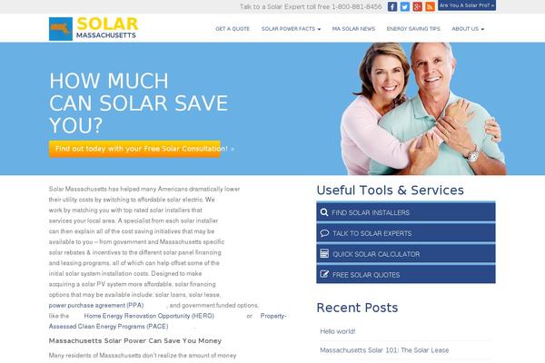 Solar-states theme site design template sample