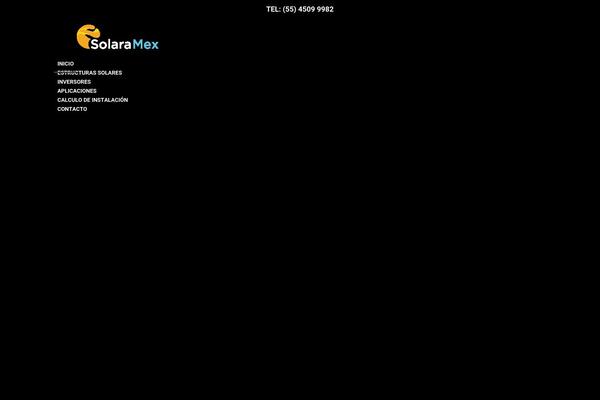 Solar theme site design template sample