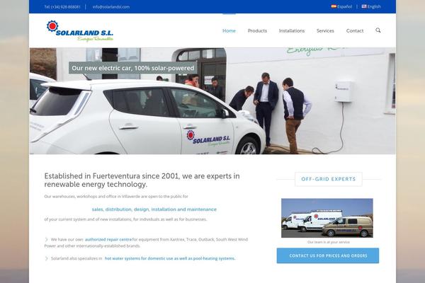 Blandes theme site design template sample