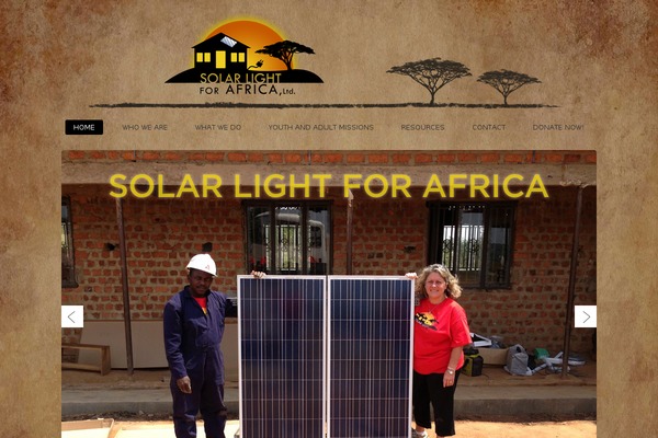 solarlightforafrica.org site used Slider Responsive Theme