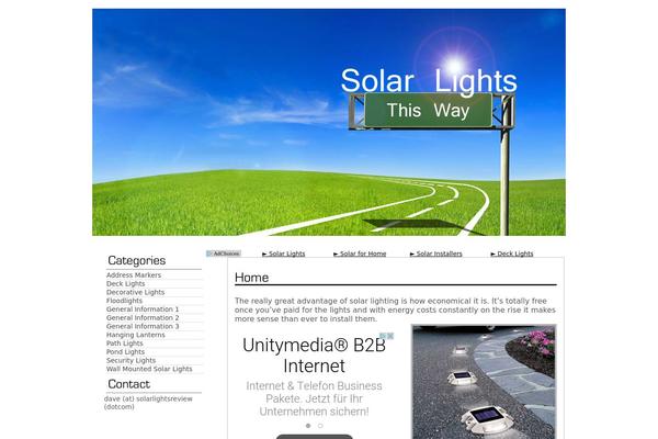 Tranquility theme site design template sample