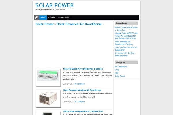 solarpowered-airconditioner.net site used Kreatifwallpaper-agc