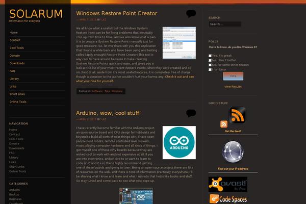 solarum.com site used Sunspot