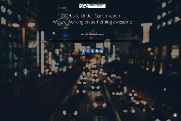 Solar theme site design template sample
