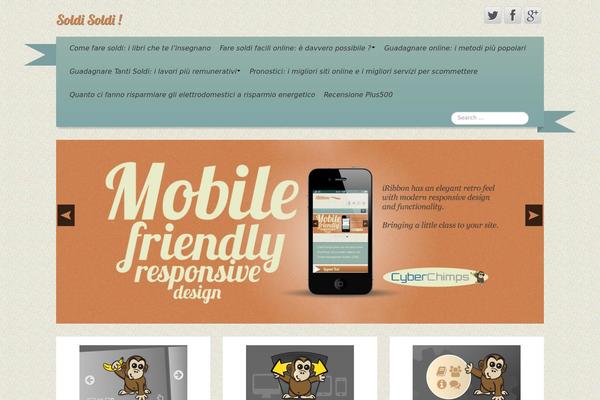iRibbon theme site design template sample