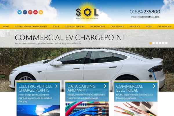 Sol theme site design template sample