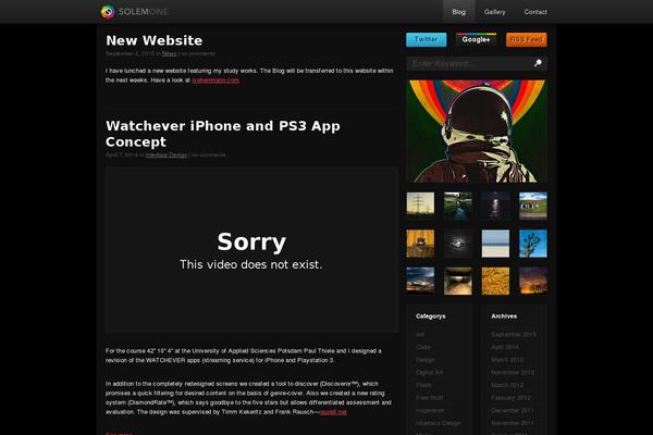 solemone.de site used Solemone-theme
