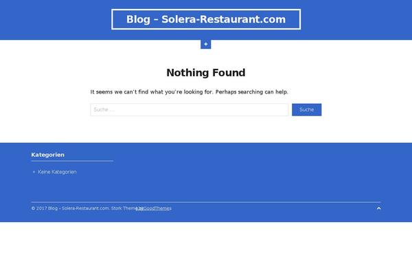 Stork theme site design template sample