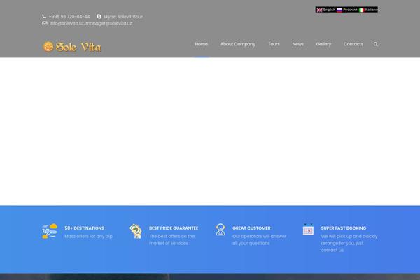 TravelTour theme site design template sample