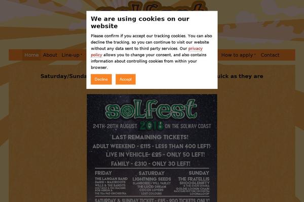 solfest.org.uk site used Solfest