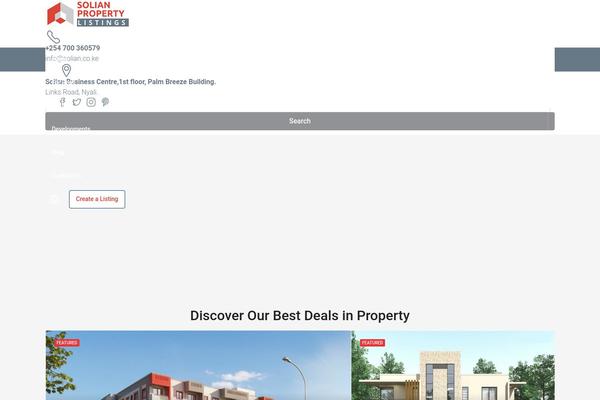 Houzez theme site design template sample
