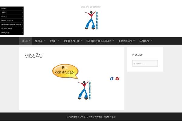 Site using CodeFlavors floating menu plugin