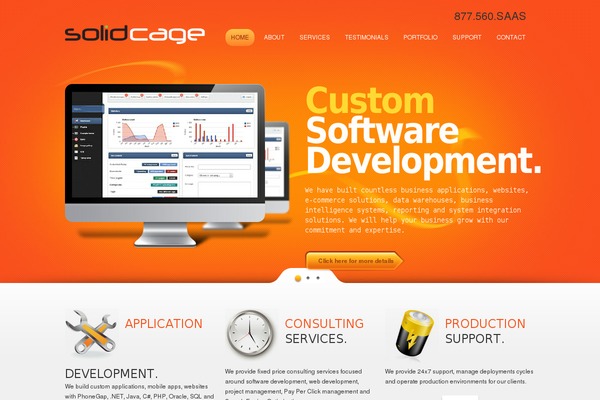 solidcage.com site used Theme1663