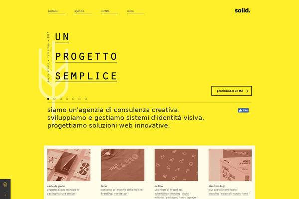 Solid theme site design template sample