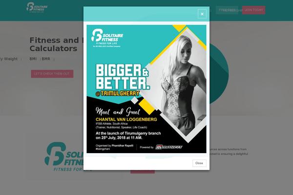 Site using CC BMI Calculator plugin