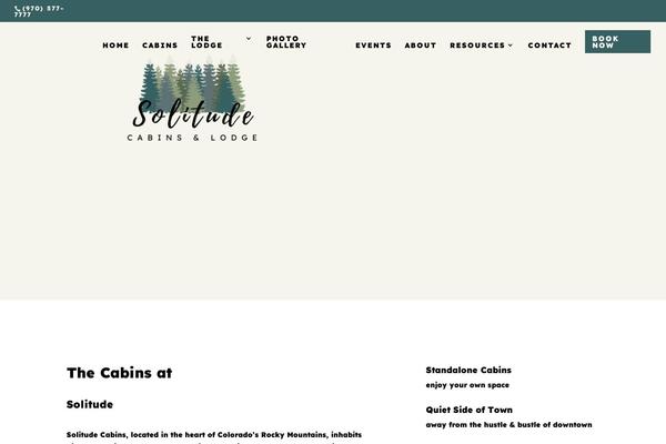 solitudecabins.com site used Solitude
