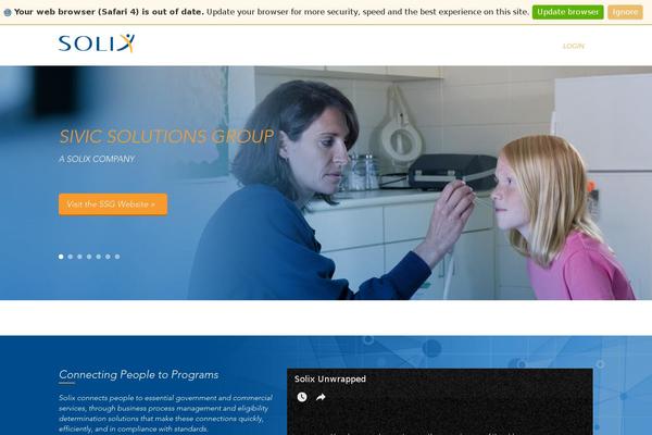 solixinc.com site used Solix