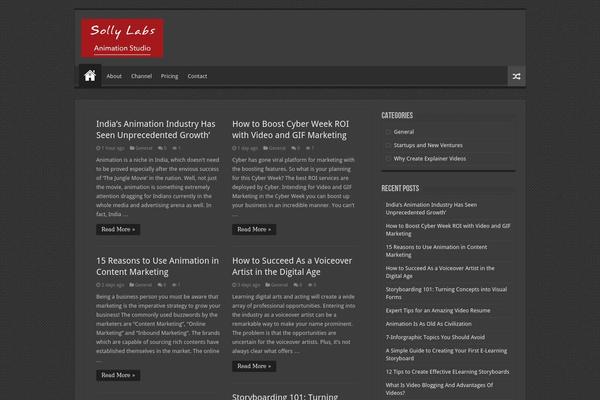 Surreal theme site design template sample