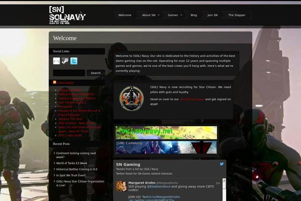Storm theme site design template sample