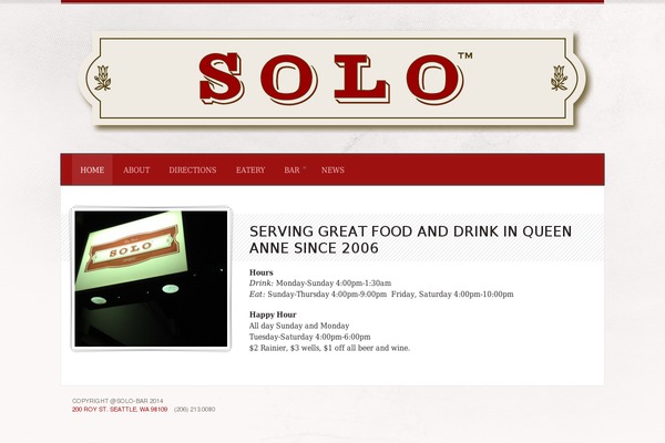 Diner theme site design template sample