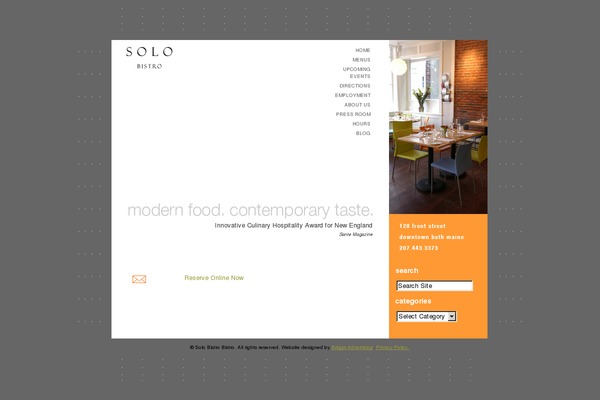 Custom theme site design template sample