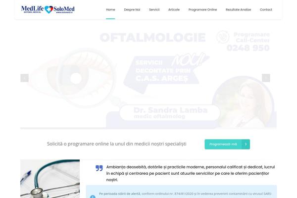 MediClinic theme site design template sample