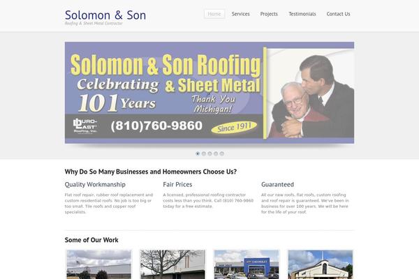 Simplicity theme site design template sample