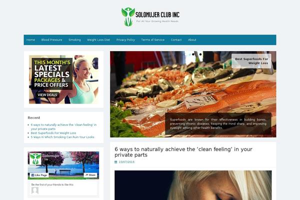 Simple Life theme site design template sample