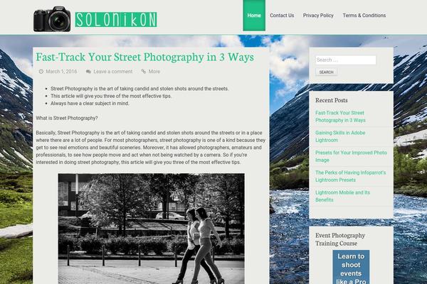 Greenr theme site design template sample