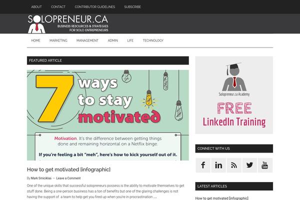 Magazine Pro theme site design template sample