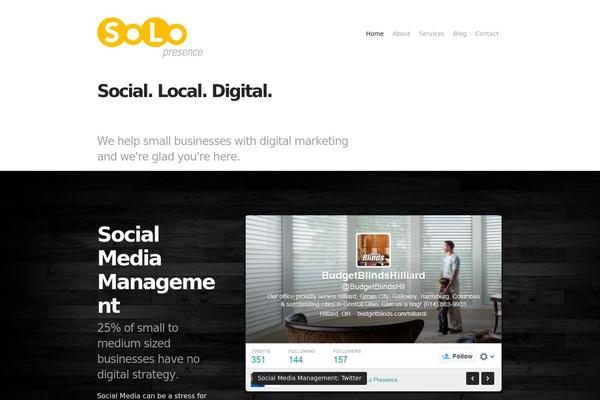 Blox theme site design template sample