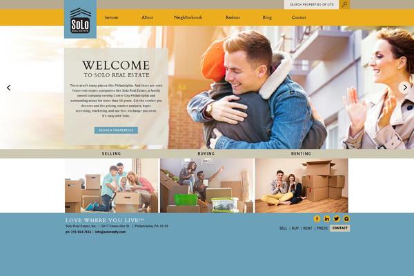 Solo theme site design template sample